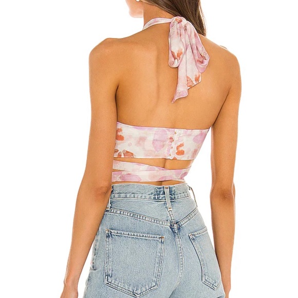 REVOLVE House of Harlow 1960 x Sofia Richie Tammy Top in Watercolor Floral - Picture 2 of 6